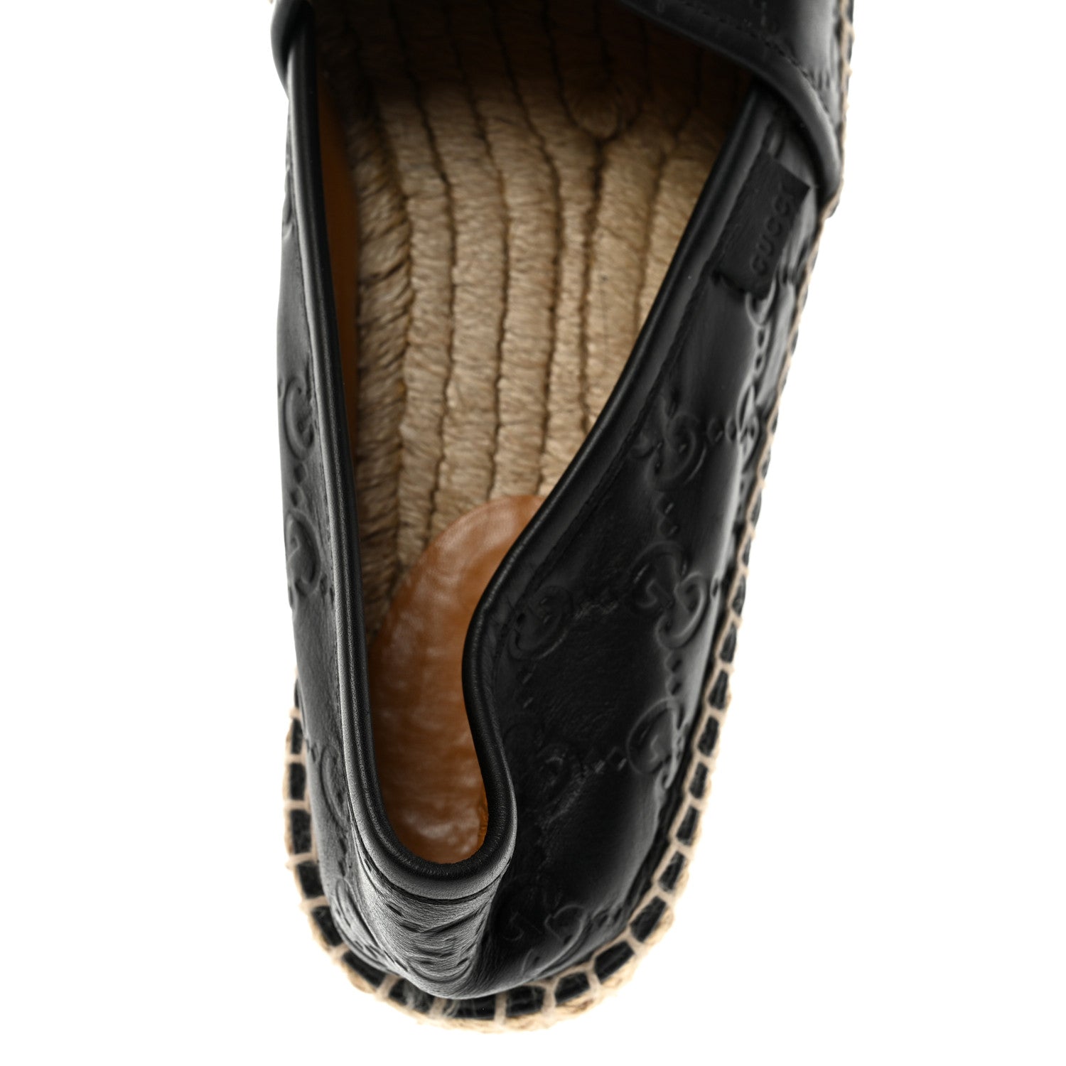 Gucci Guccissima Signature Espadrilles 37.5 Black 6 of 9