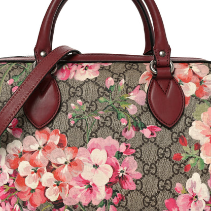 Gucci GG Supreme Monogram Blooms Small Boston Beige Multicolor Dry Rose 8 of 11