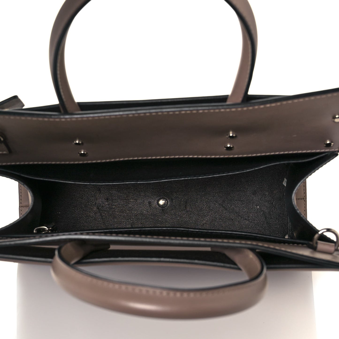 Smooth Calfskin Small Horizon Satchel Linen