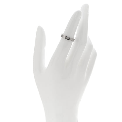 Cartier 18K White Gold 3.5mm LOVE Wedding Band Ring 48 4.5 2 of 5