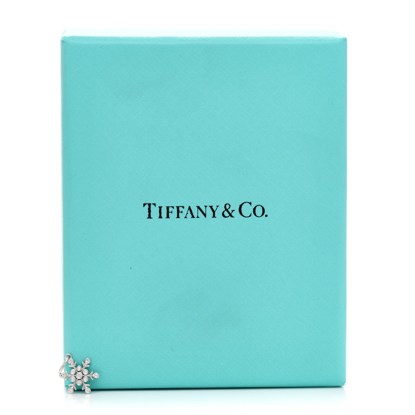 Platinum Diamond Snowflake Charm