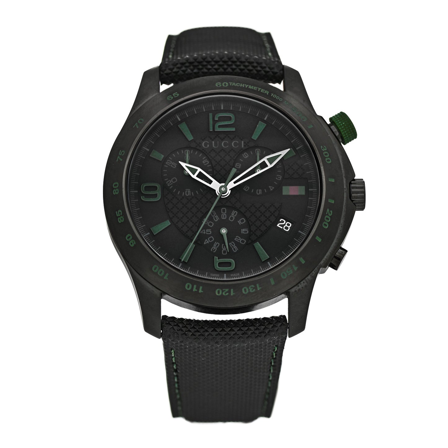 PVD Stainless Steel Nylon 45mm G-Timeless Chronograph Quartz Watch Black