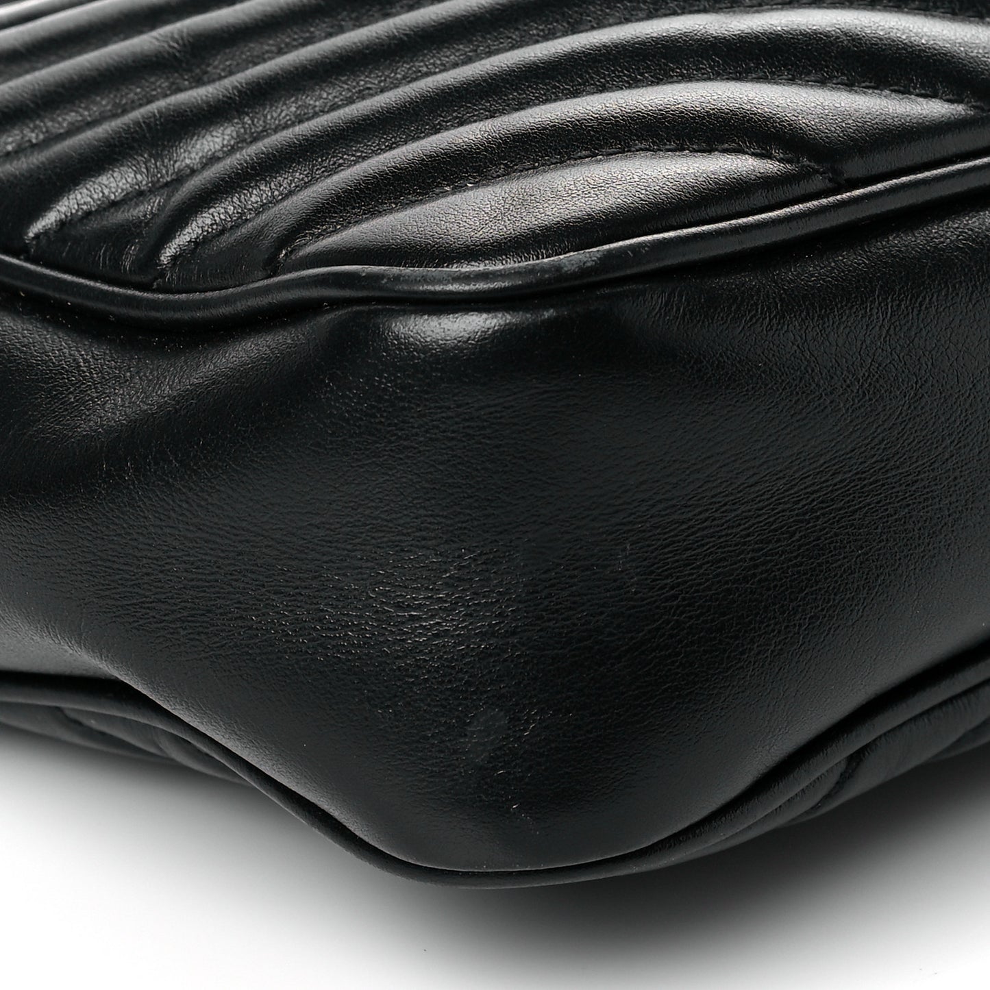Calfskin Matelasse Monogram Lou Camera Bag Black