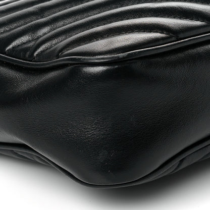 Saint Laurent Calfskin Matelasse Monogram Lou Camera Bag Black 9 of 10