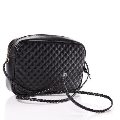 Gucci Calfskin Web Trapuntata Small GG Shoulder Bag Black 3 of 9