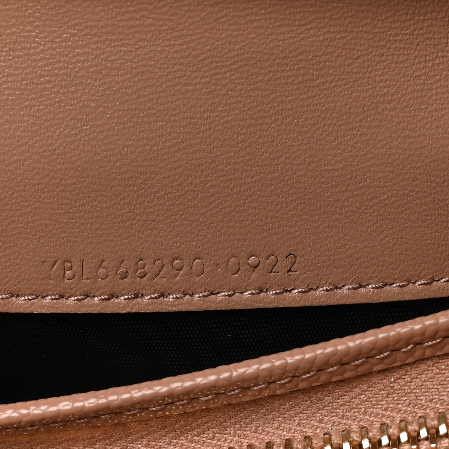 Saint Laurent Grain De Poudre Matelasse Chevron Monogram Flap Card Case Vintage Peach 7 of 7