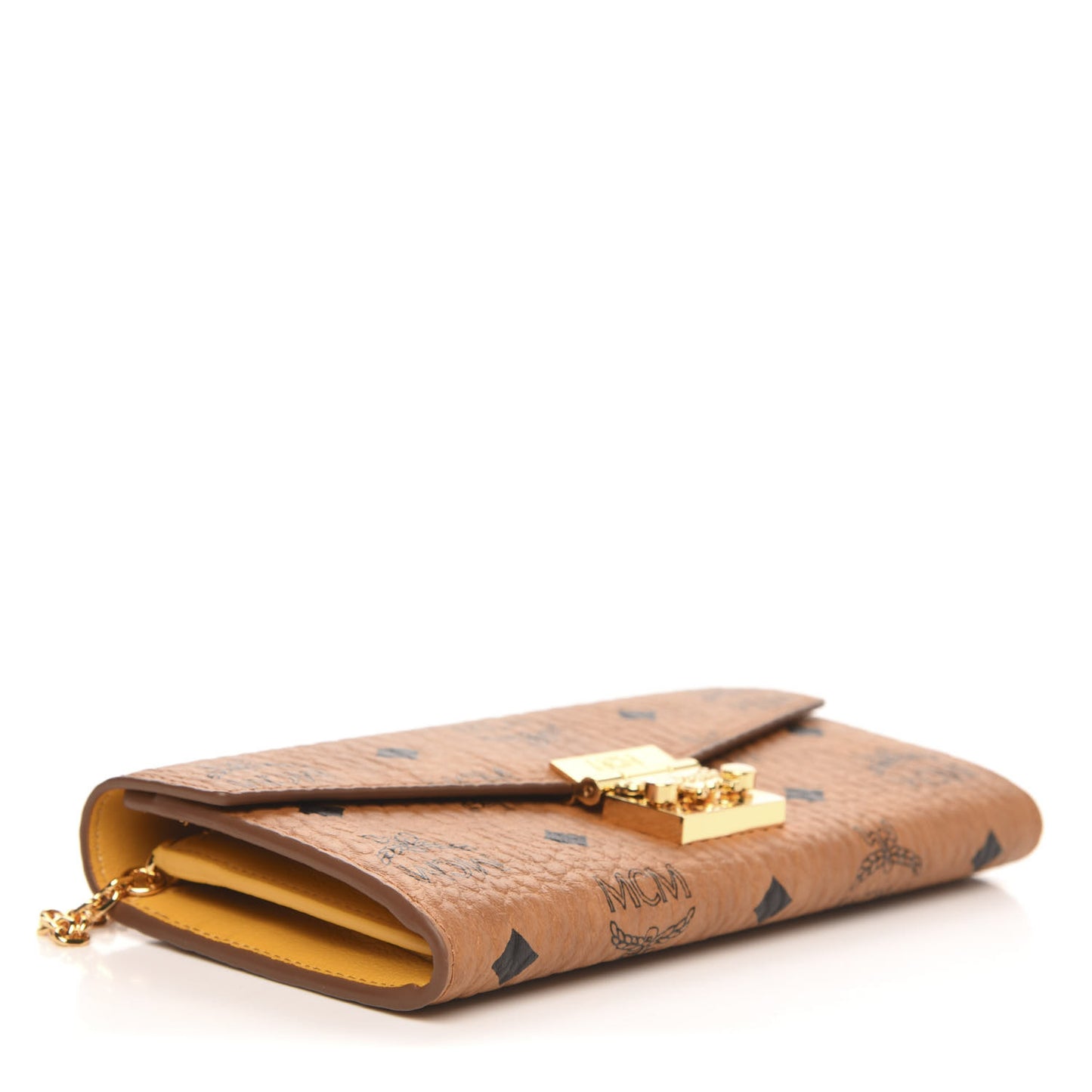 Visetos Large Patricia Wallet On Chain Cognac