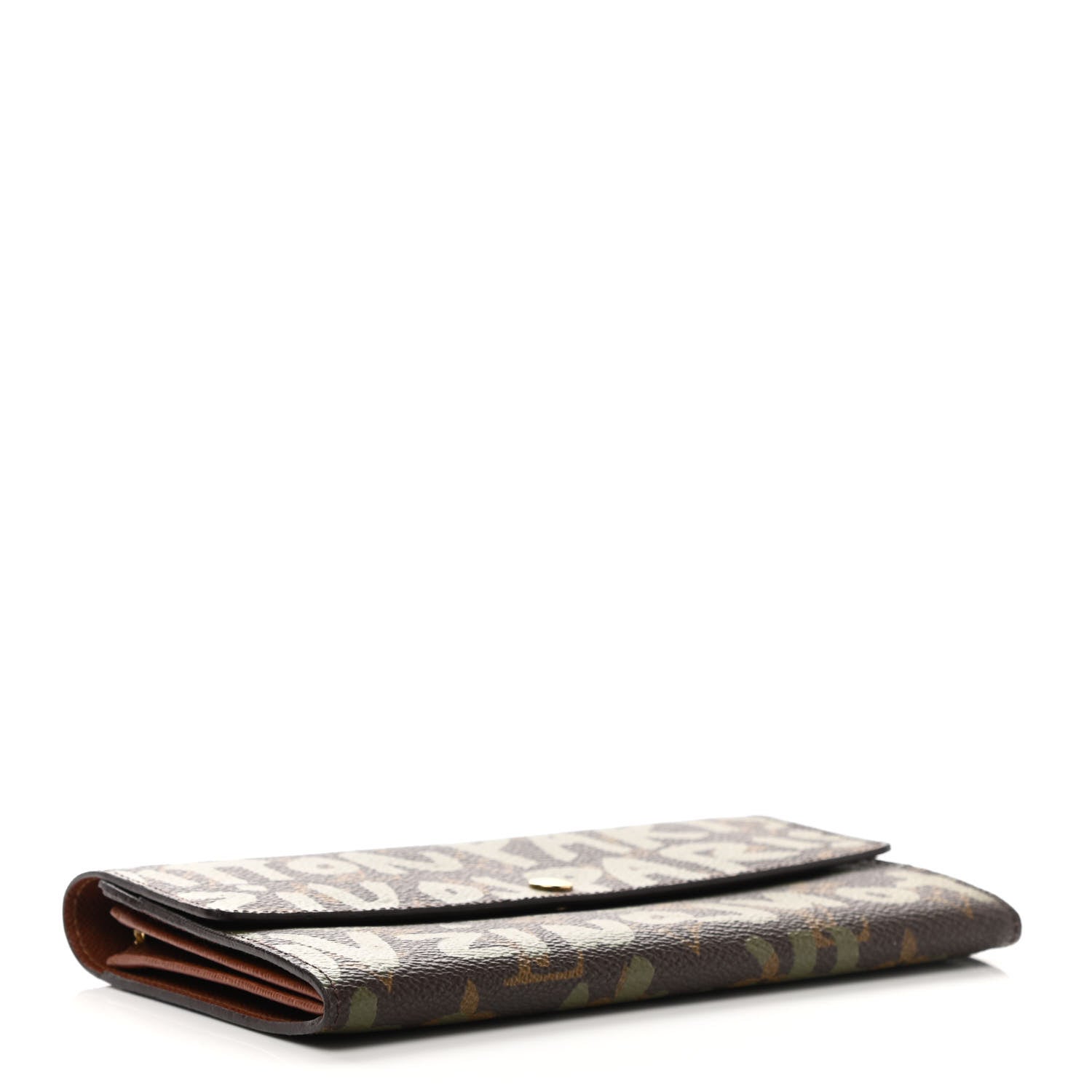 Louis Vuitton Monogram Graffiti Porte-Monnaie Wallet Kaki 4 of 6