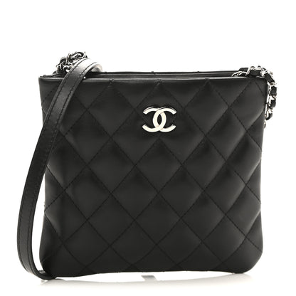 Chanel Lambskin Quilted Uniform Crossbody Bag Black 1 of 11
