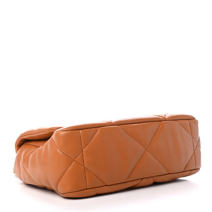 Chanel Lambskin Quilted Medium Chanel 19 Flap Light Brown 3 of 4