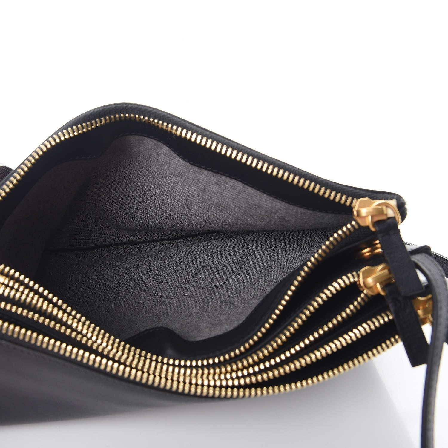 Celine Lambskin Small Trio Crossbody Bag Navy Blue 7 of 10
