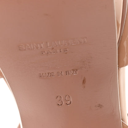 Saint Laurent Patent Tribute 105 Platform Sandals 39 Nude 8 of 11