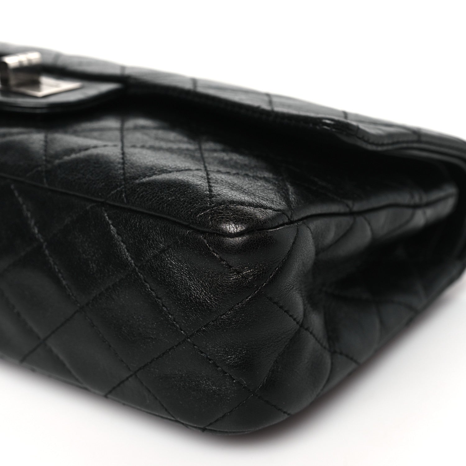 Chanel Aged Calfskin Quilted 2.55 Reissue 225 Flap Black 10 of 11