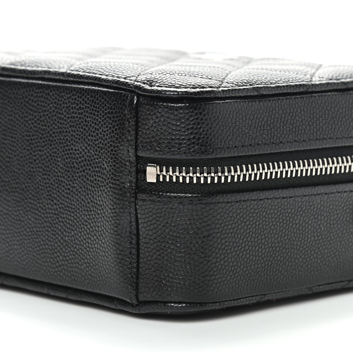 Caviar Quilted Camera Bag Black