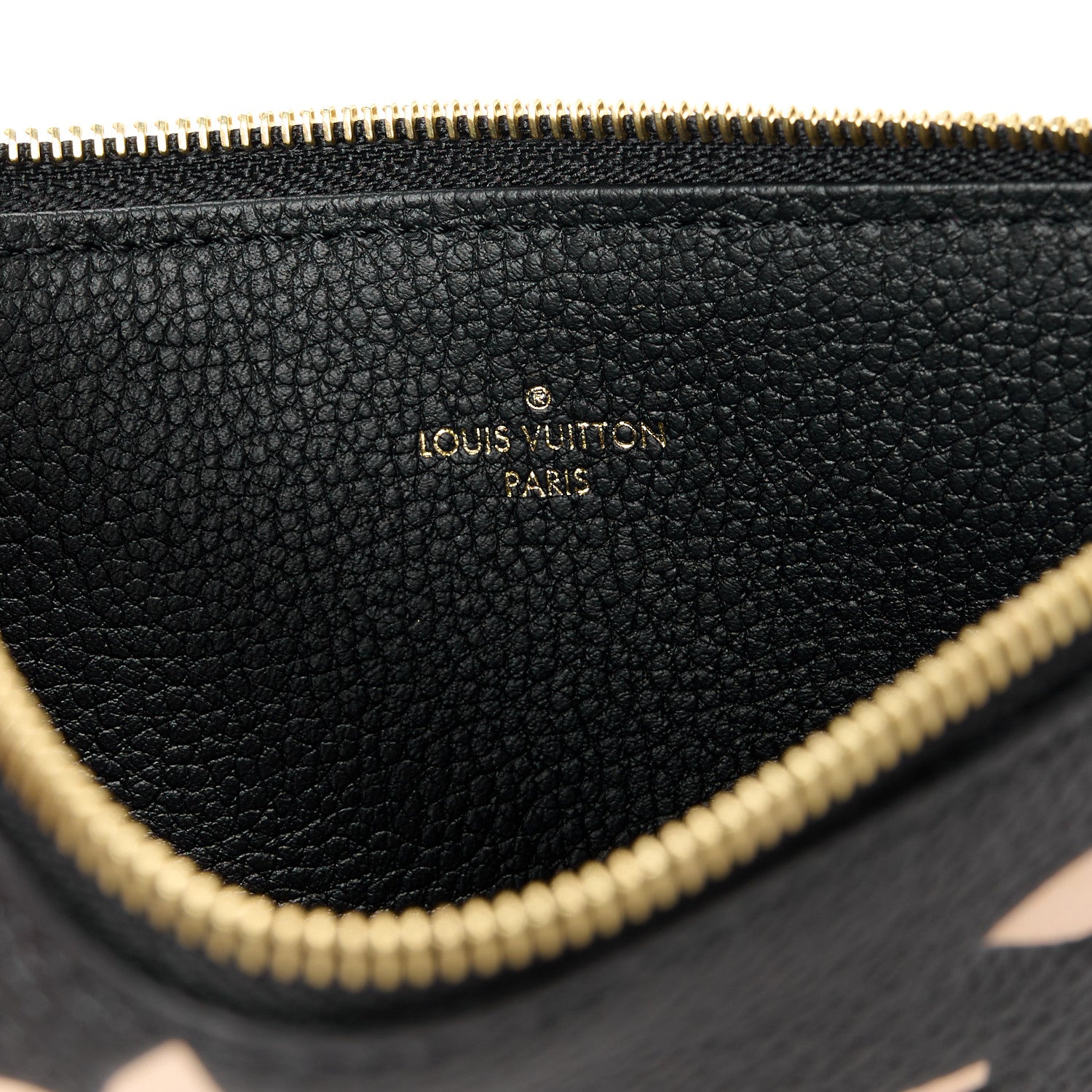 Louis Vuitton Empreinte Monogram Giant Felicie Pochette Black Beige 9 of 12