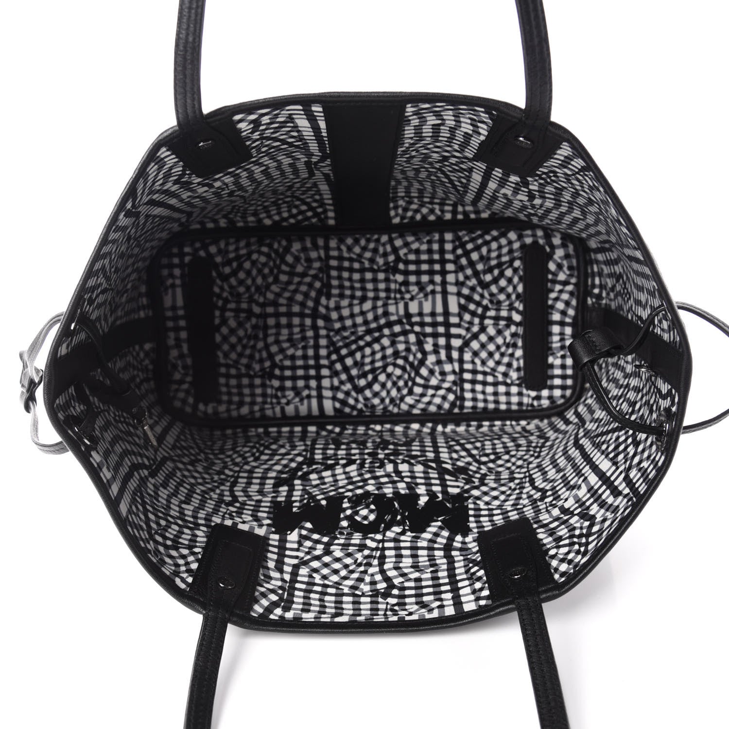 MCM Visetos Medium Liz Reversible Shopper Tote Black 5 of 15