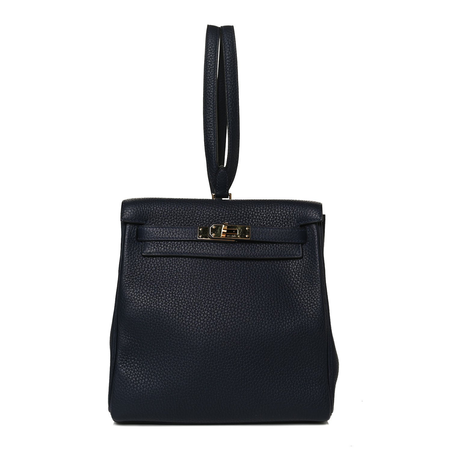 Hermes Taurillon Clemence Kelly Ado Backpack Bleu Nuit 2 of 12