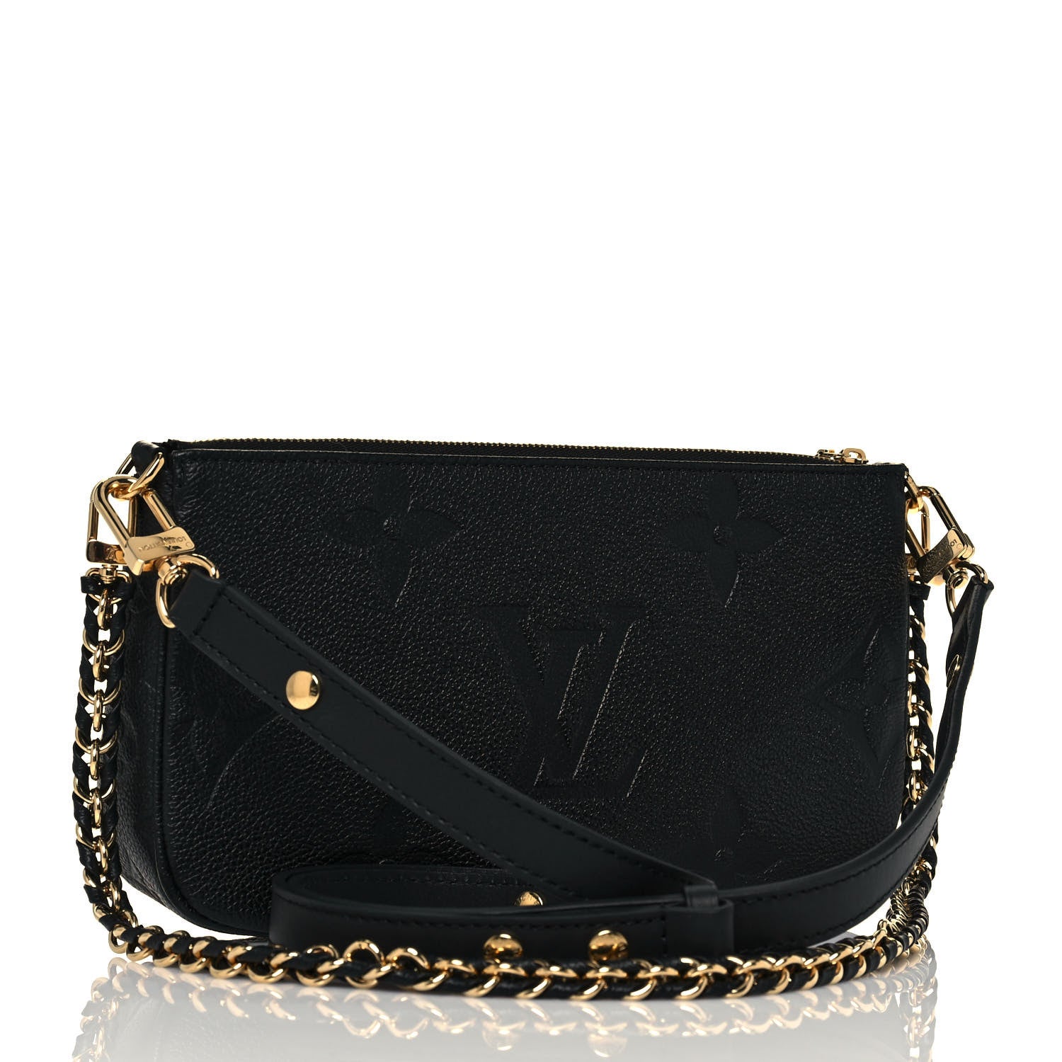 Louis Vuitton Empreinte Monogram Giant Multi Pochette Accessories Large Pochette Black 2 of 11