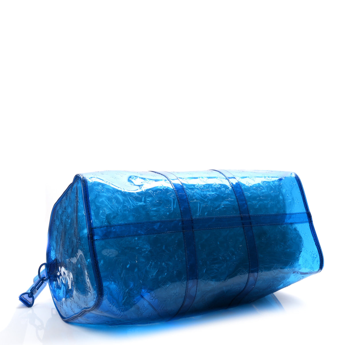 Louis Vuitton PVC Monogram Keepall Bandouliere 50 Blue 3 of 10