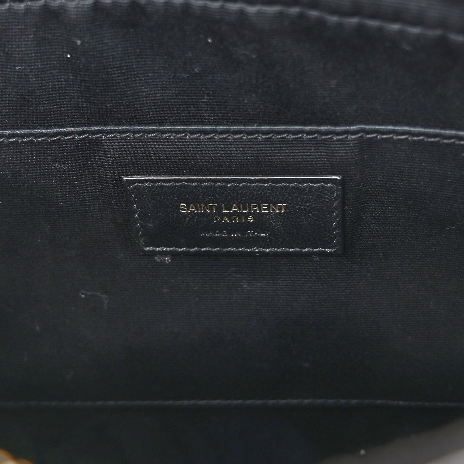 Saint Laurent Patent Calfskin Crocodile Embossed Monogram Lou Camera Bag Black 6 of 9