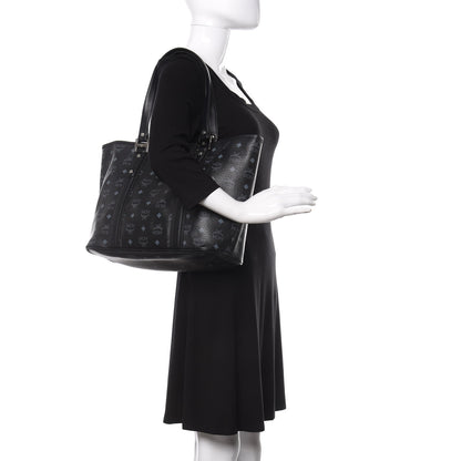 MCM Visetos Shopping Tote Black 2 of 16