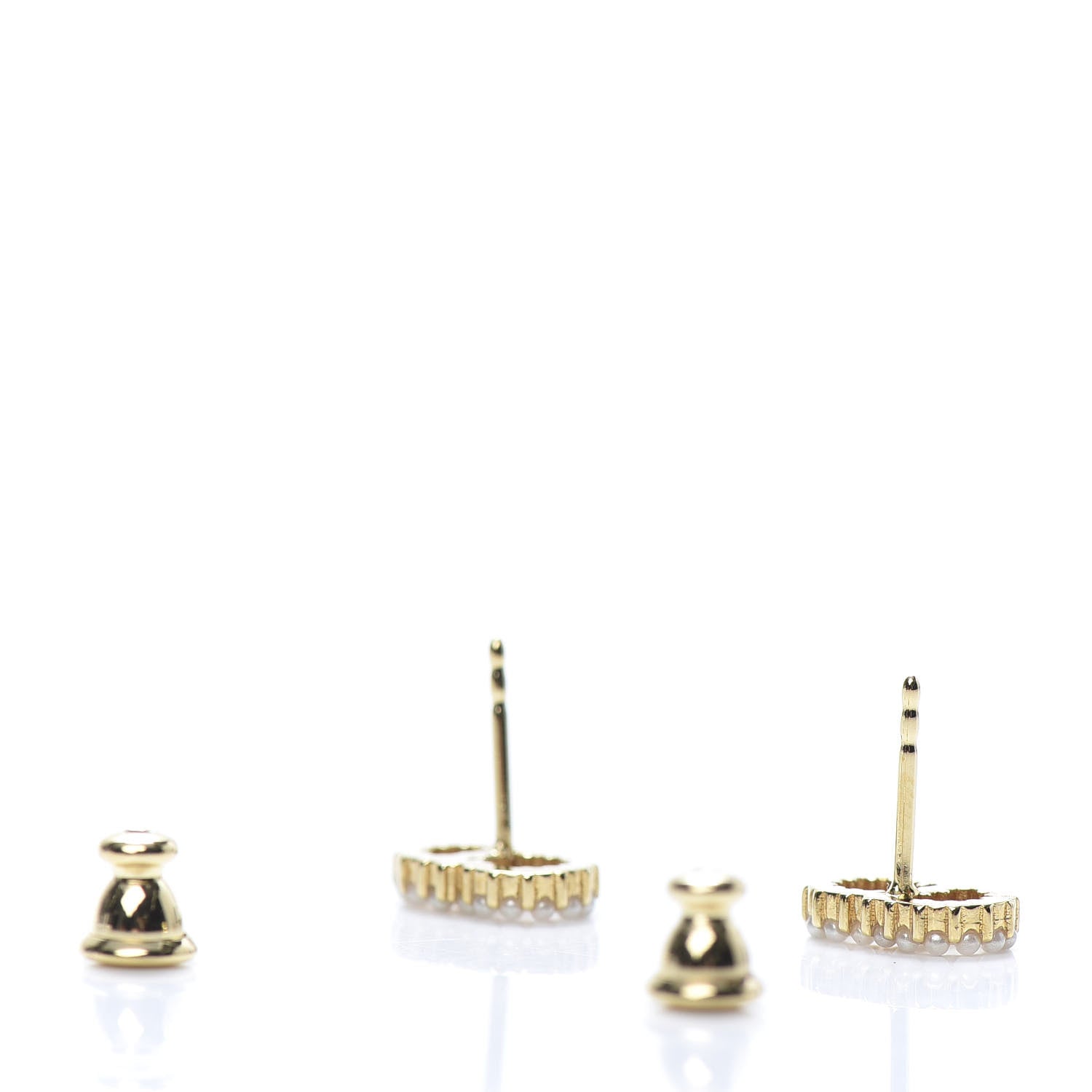 Christian Dior Pearl Clair D Lune Earrings Gold 3 of 4