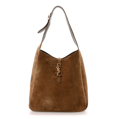 Saint Laurent Suede Large Le 5 A 7 Soft Hobo New Barley 1 of 10