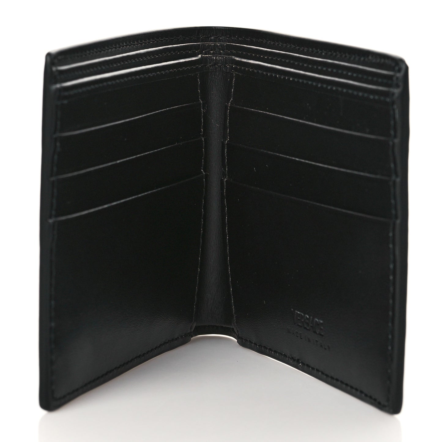 Calfskin Bi-Fold Wallet Black