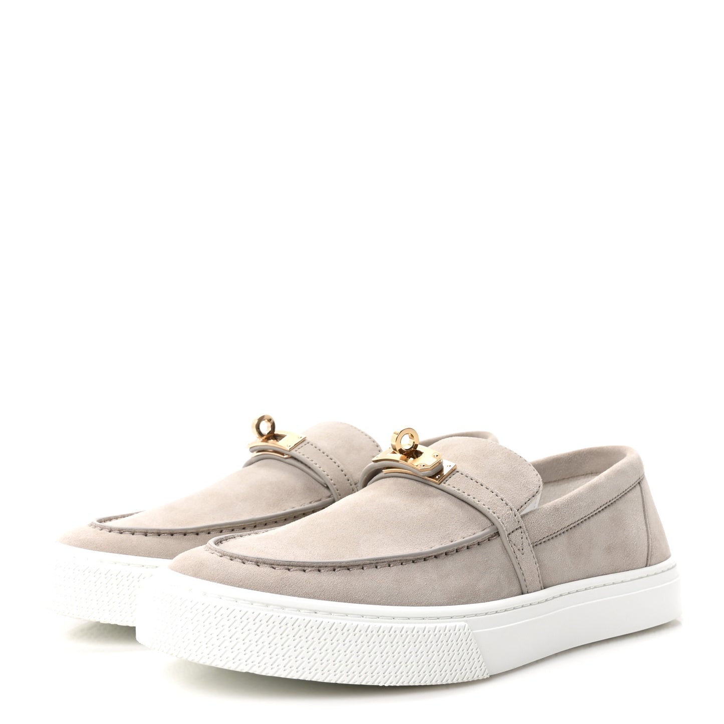 Suede Goatskin Game Slip On Sneakers 38 Beige Esquisse