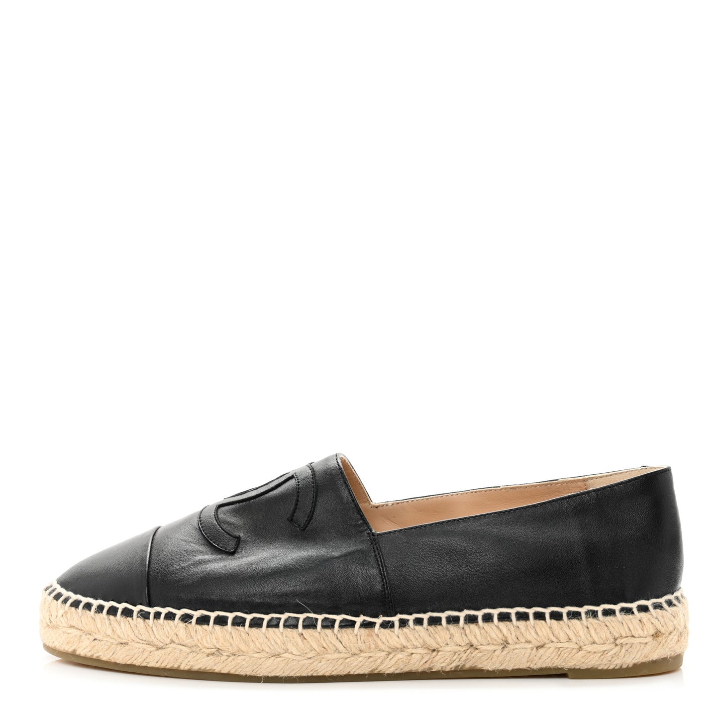 Lambskin CC Espadrilles 41 Black