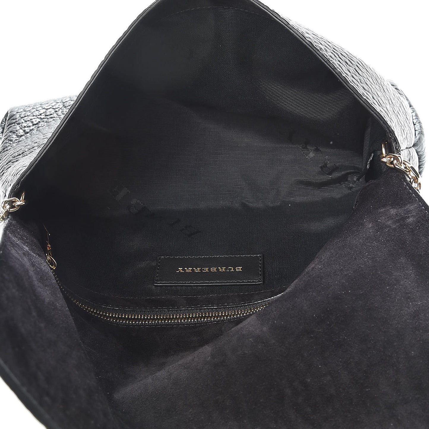 Signature Grain Medium Mildenhall Crossbody Bag Black
