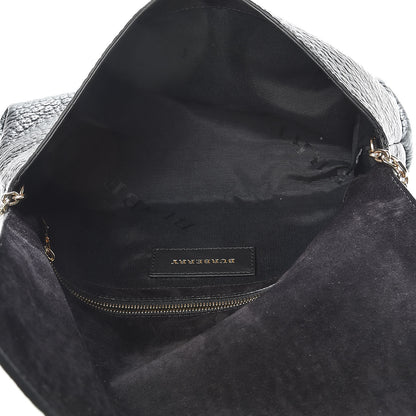 Burberry Signature Grain Medium Mildenhall Crossbody Bag Black 5 of 11