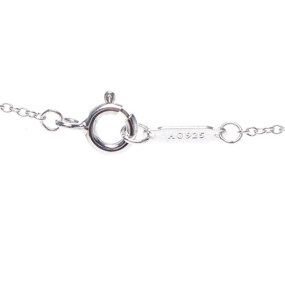 Tiffany Sterling Silver Diamond Small Daisy Key Pendant Necklace 6 of 7