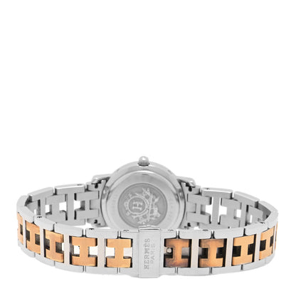 Hermes Stainless Steel 24mm Clipper Quartz Watch Gold 3 of 4