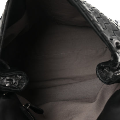Bottega Veneta Nappa Intrecciato Flap Shoulder Bag Black 5 of 11