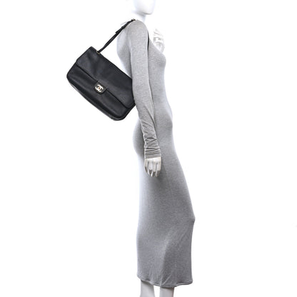 Chanel Grained Calfskin Small Souplissimo Maxi Flap Black 2 of 11