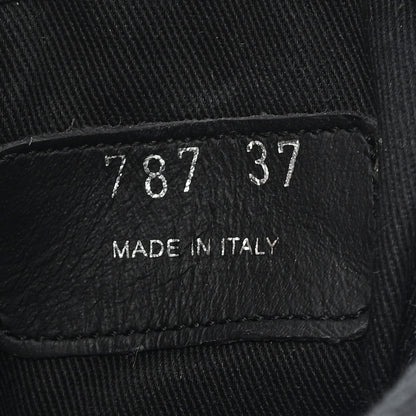 Prada Paillettes Triangle Logo Double Wheel 50mm Sneakers 37 Black 9 of 10