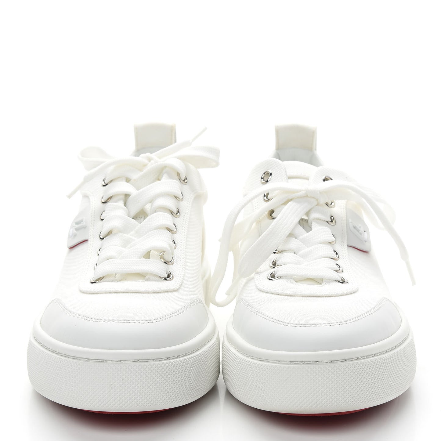 Toile Calfskin Simplerui Flat Sneakers 39.5 White