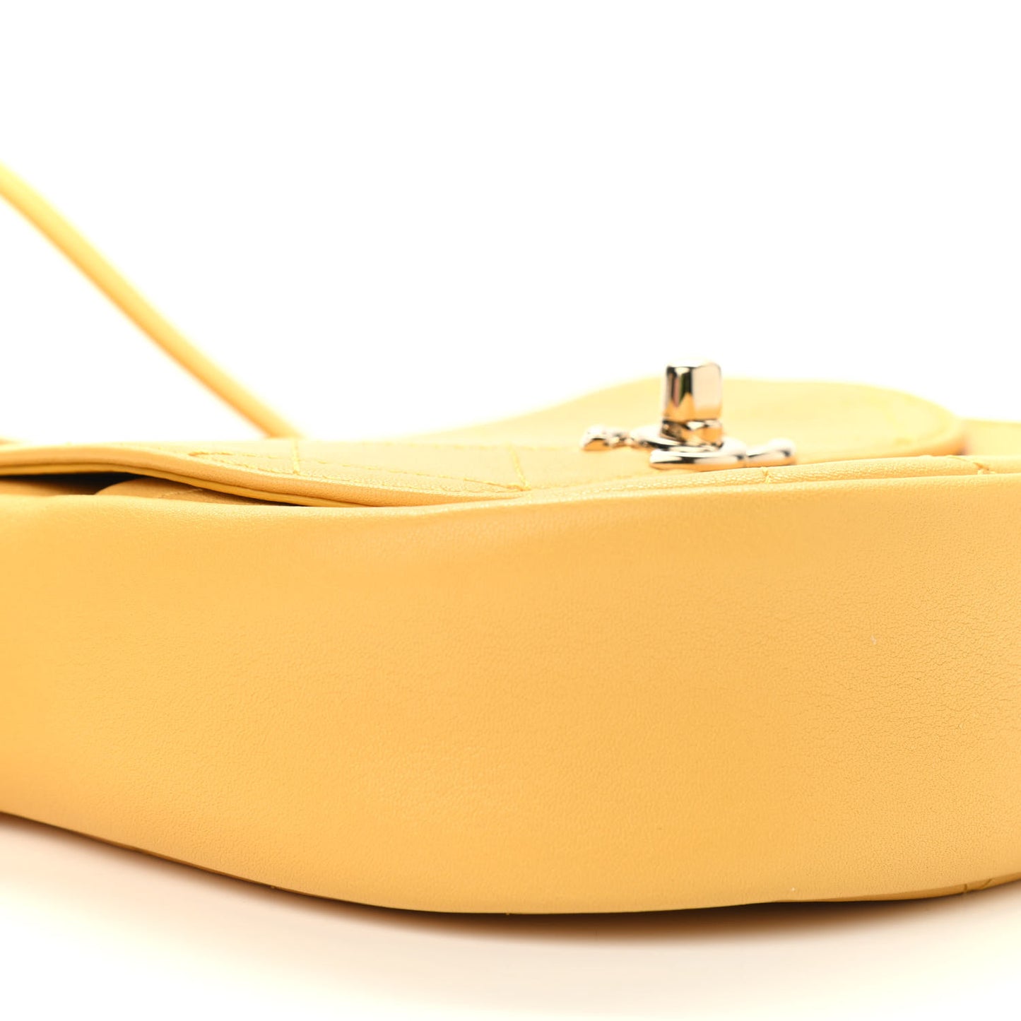 Goatskin Stitched Casual Trip Messenger Flap Yellow