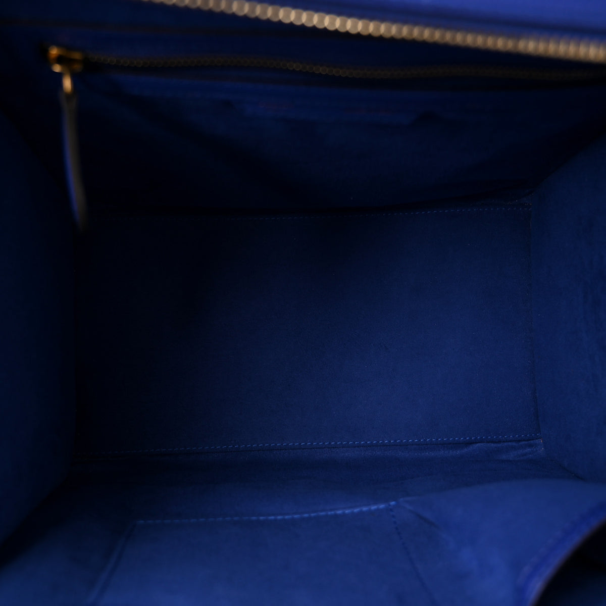 Drummed Calfskin Mini Luggage Indigo