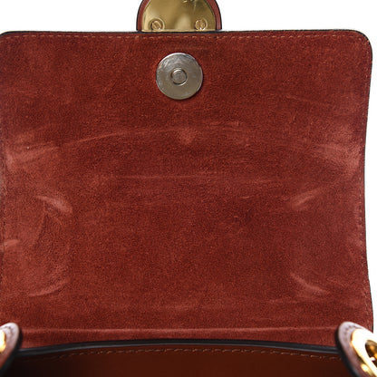Chloe Calfskin Crocodile Embossed Small Tess Bag Woodsy Green Brown 8 of 15
