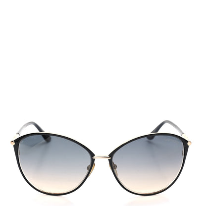 Tom Ford Penelope Vintage Round Sunglasses TF320 Black 2 of 8