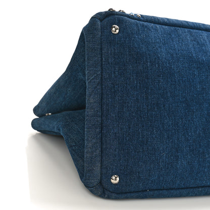 Prada Canapa Denim Crystal Studded Tote Avio 7 of 8