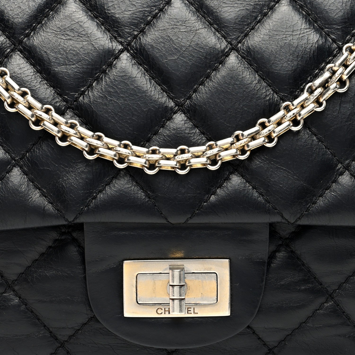 Chanel Aged Calfskin Quilted 2.55 Reissue 227 Flap Black 7 of 9