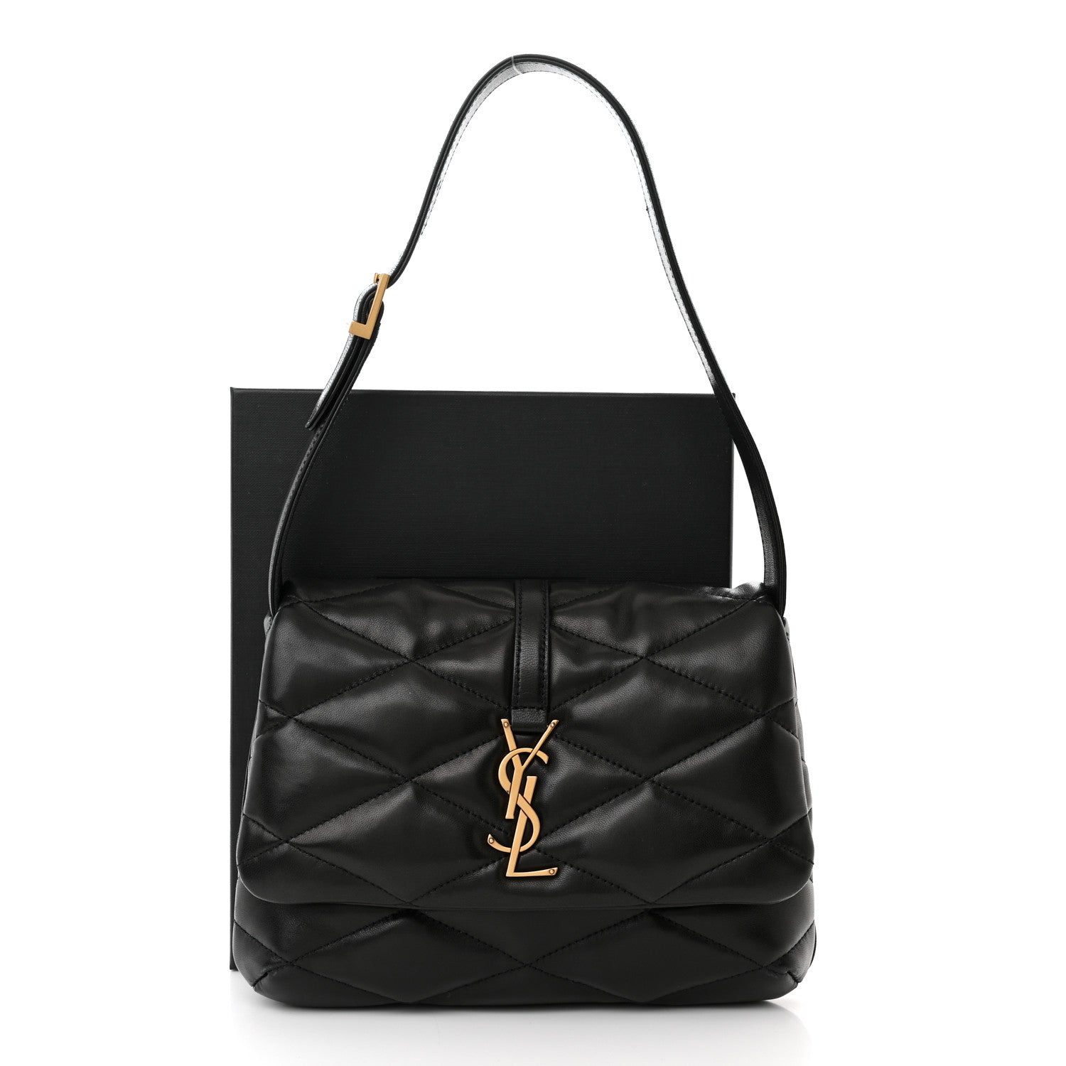 Saint Laurent Lambskin Quilted Le 57 Diamond Shoulder Bag Black 13 of 13