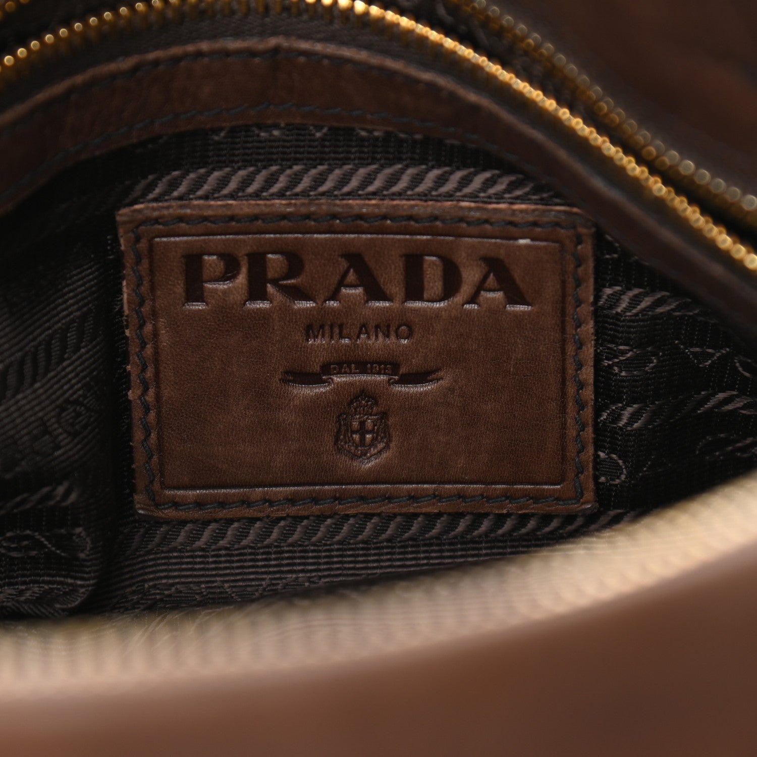 Prada Vitello Soft Shopping Satchel Nocciolo 6 of 10