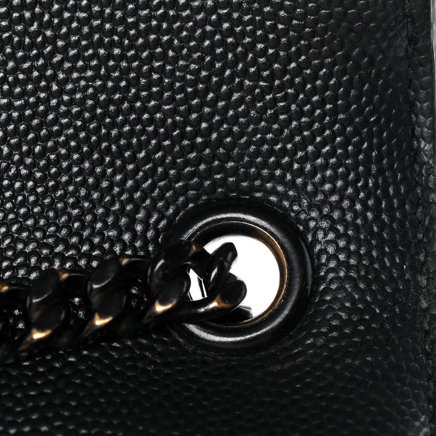 Saint Laurent Grain De Poudre Medium Classic Monogram Monochrome Kate Satchel Black 13 of 16
