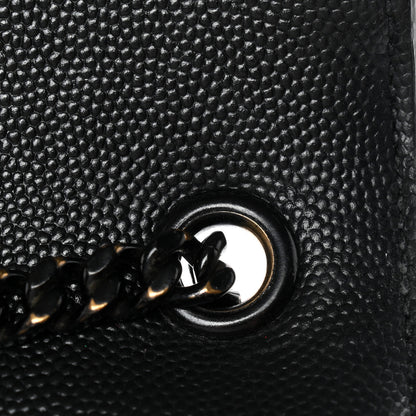 Saint Laurent Grain De Poudre Medium Classic Monogram Monochrome Kate Satchel Black 13 of 16