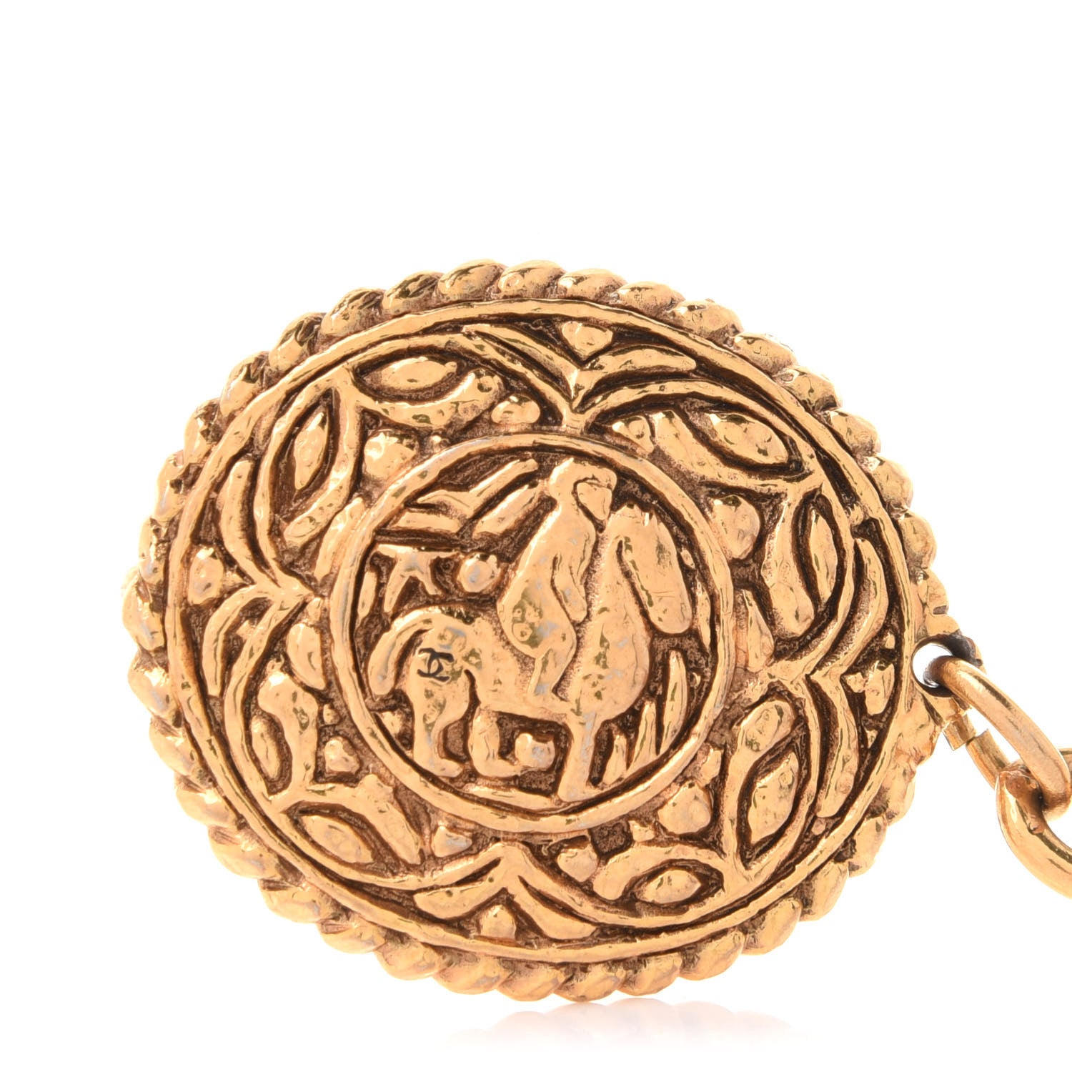 Chanel CC Medallion Chain Belt Gold 3 of 5