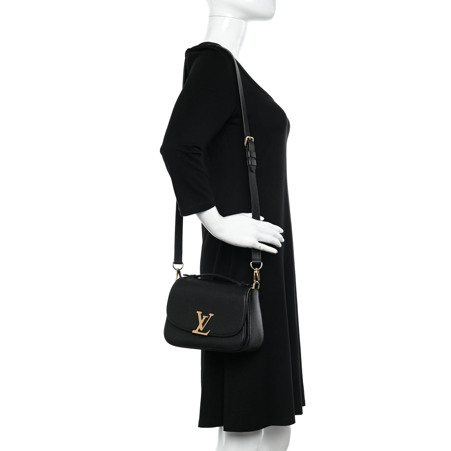 Grained Calfskin Vivienne NM Black